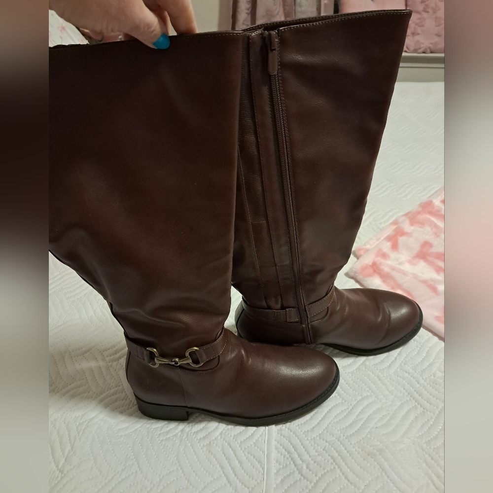 Torrid Women’s Tall Riding Boots in Dark Brown 8.5